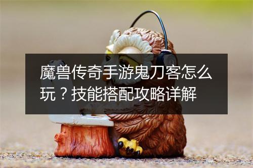 魔兽传奇手游鬼刀客怎么玩？技能搭配攻略详解