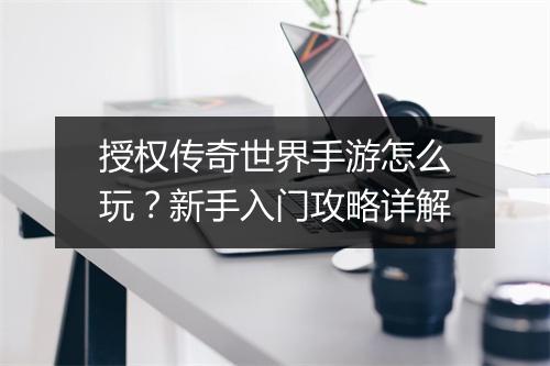 授权传奇世界手游怎么玩？新手入门攻略详解