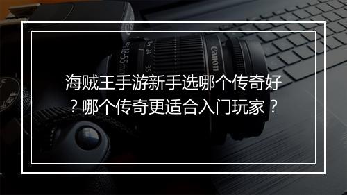 海贼王手游新手选哪个传奇好？哪个传奇更适合入门玩家？