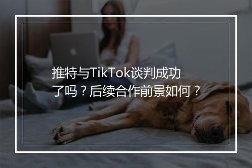 推特与TikTok谈判成功了吗？后续合作前景如何？