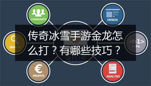 传奇冰雪手游金龙怎么打？有哪些技巧？