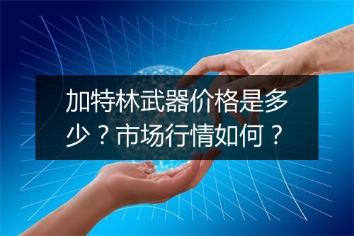 加特林武器价格是多少？市场行情如何？