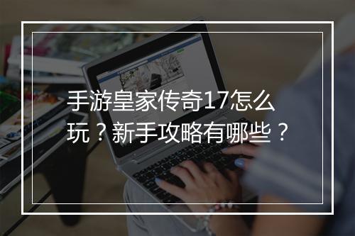 手游皇家传奇17怎么玩？新手攻略有哪些？