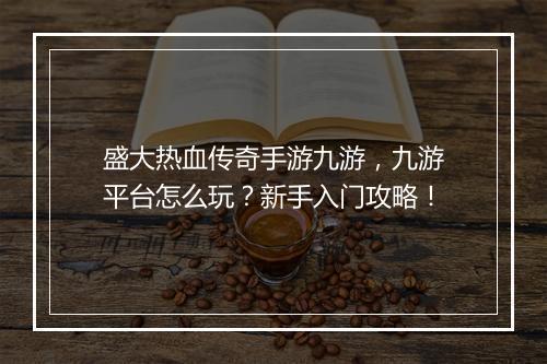 盛大热血传奇手游九游，九游平台怎么玩？新手入门攻略！