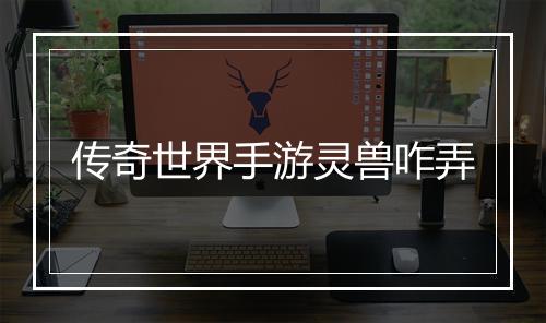 传奇世界手游灵兽咋弄