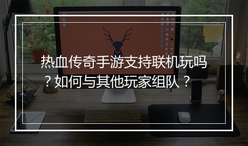 热血传奇手游支持联机玩吗？如何与其他玩家组队？