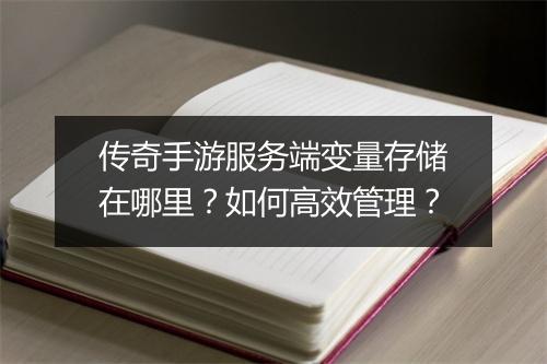 传奇手游服务端变量存储在哪里？如何高效管理？