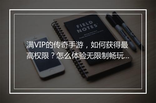 满VIP的传奇手游，如何获得最高权限？怎么体验无限制畅玩？