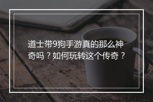 道士带9狗手游真的那么神奇吗？如何玩转这个传奇？