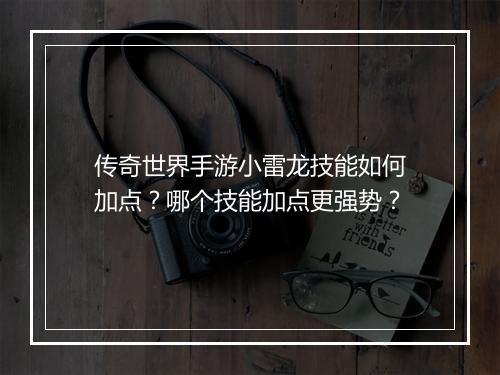 传奇世界手游小雷龙技能如何加点？哪个技能加点更强势？
