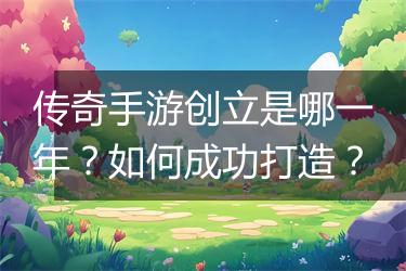 传奇手游创立是哪一年？如何成功打造？