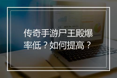 传奇手游尸王殿爆率低？如何提高？