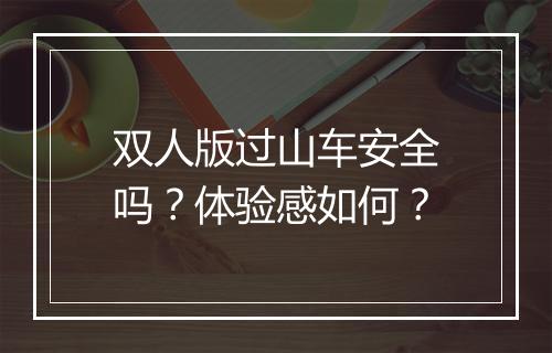 双人版过山车安全吗？体验感如何？