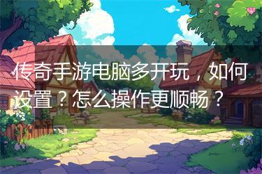 传奇手游电脑多开玩，如何设置？怎么操作更顺畅？