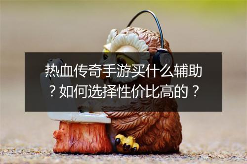 热血传奇手游买什么辅助？如何选择性价比高的？