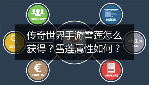 传奇世界手游雪莲怎么获得？雪莲属性如何？