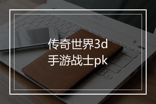 传奇世界3d手游战士pk