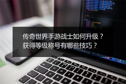 传奇世界手游战士如何升级？获得等级称号有哪些技巧？
