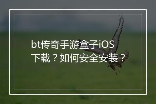 bt传奇手游盒子iOS下载？如何安全安装？