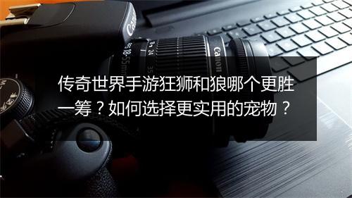 传奇世界手游狂狮和狼哪个更胜一筹？如何选择更实用的宠物？