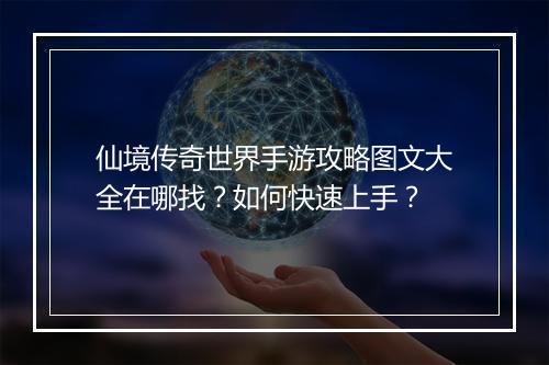 仙境传奇世界手游攻略图文大全在哪找？如何快速上手？