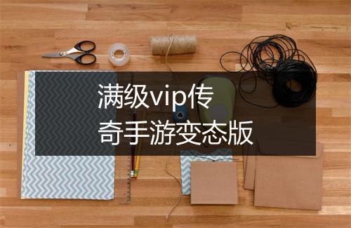 满级vip传奇手游变态版