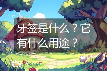 牙签是什么？它有什么用途？
