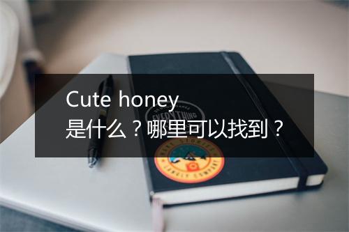 Cute honey 是什么？哪里可以找到？