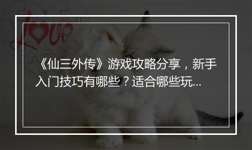 《仙三外传》游戏攻略分享，新手入门技巧有哪些？适合哪些玩家？