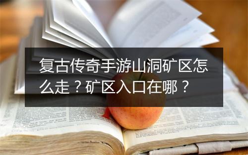 复古传奇手游山洞矿区怎么走？矿区入口在哪？