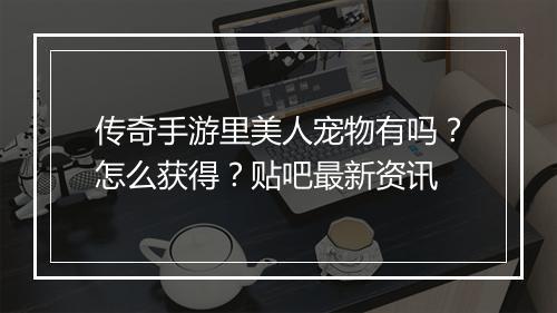 传奇手游里美人宠物有吗？怎么获得？贴吧最新资讯