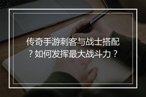 传奇手游刺客与战士搭配？如何发挥最大战斗力？