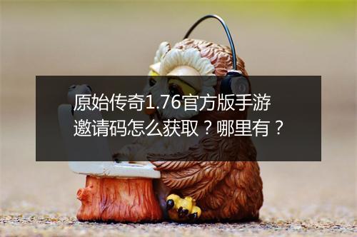 原始传奇1.76官方版手游邀请码怎么获取？哪里有？