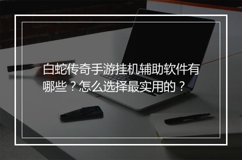 白蛇传奇手游挂机辅助软件有哪些？怎么选择最实用的？