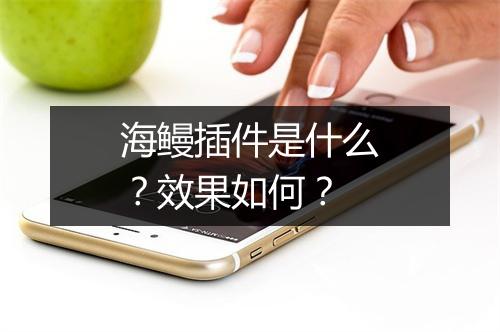 海鳗插件是什么？效果如何？