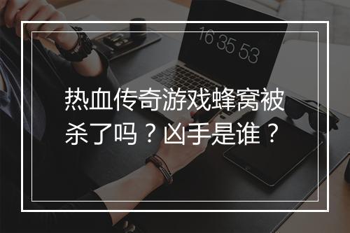 热血传奇游戏蜂窝被杀了吗？凶手是谁？