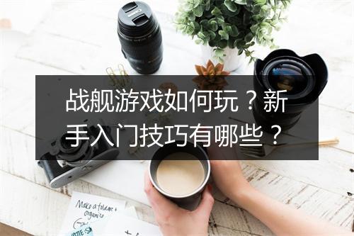 战舰游戏如何玩？新手入门技巧有哪些？