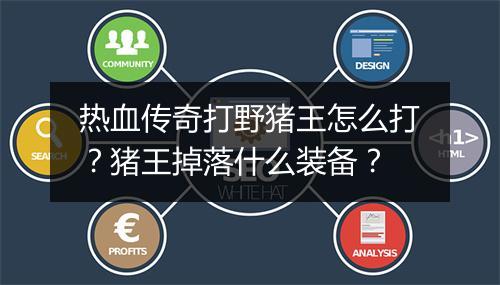 热血传奇打野猪王怎么打？猪王掉落什么装备？