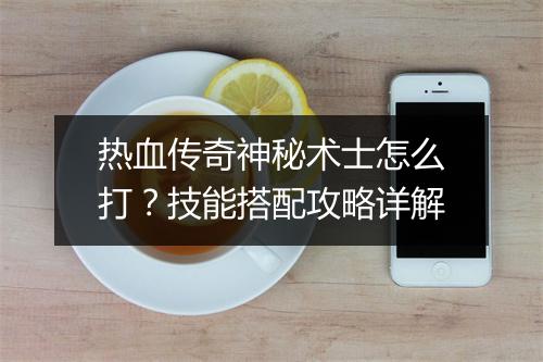 热血传奇神秘术士怎么打？技能搭配攻略详解
