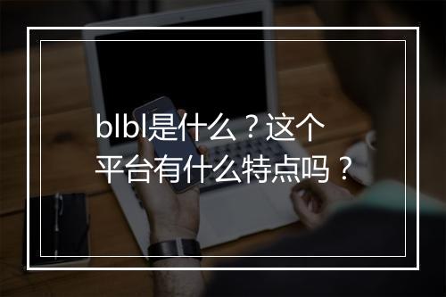 blbl是什么？这个平台有什么特点吗？