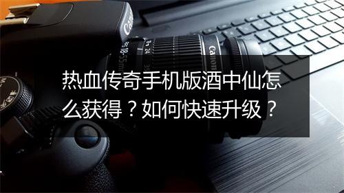 热血传奇手机版酒中仙怎么获得？如何快速升级？