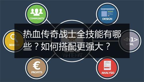 热血传奇战士全技能有哪些?如何搭配更强大?