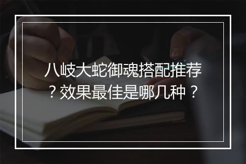 八岐大蛇御魂搭配推荐？效果最佳是哪几种？