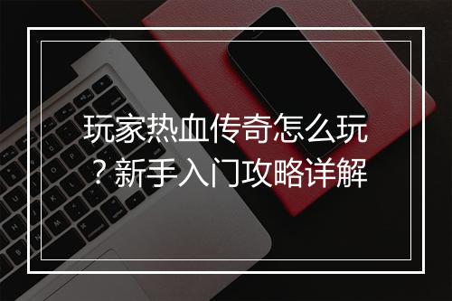 玩家热血传奇怎么玩？新手入门攻略详解