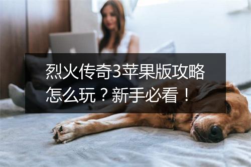 烈火传奇3苹果版攻略怎么玩？新手必看！