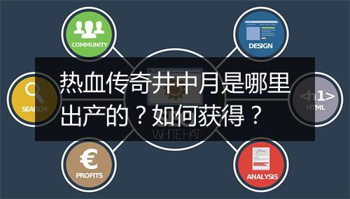 热血传奇井中月是哪里出产的？如何获得？