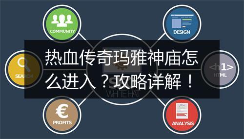热血传奇玛雅神庙怎么进入？攻略详解！