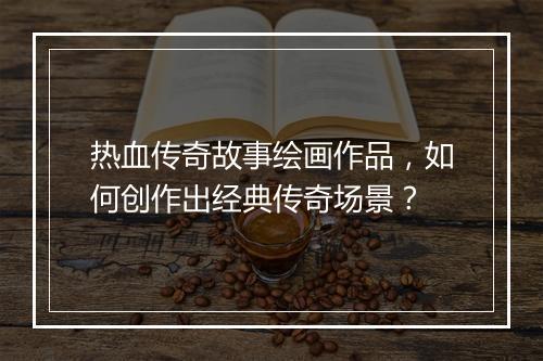 热血传奇故事绘画作品，如何创作出经典传奇场景？