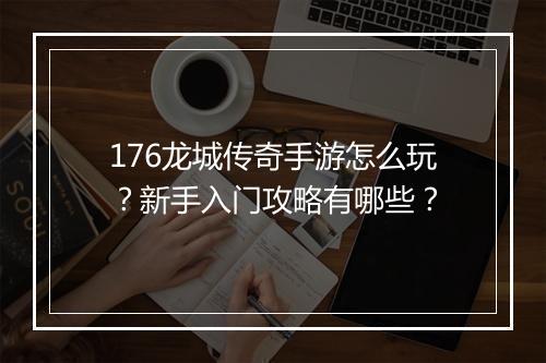 176龙城传奇手游怎么玩？新手入门攻略有哪些？