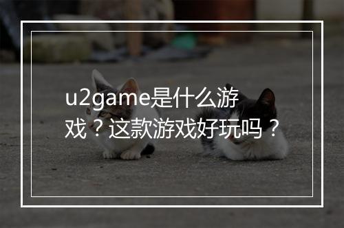 u2game是什么游戏？这款游戏好玩吗？